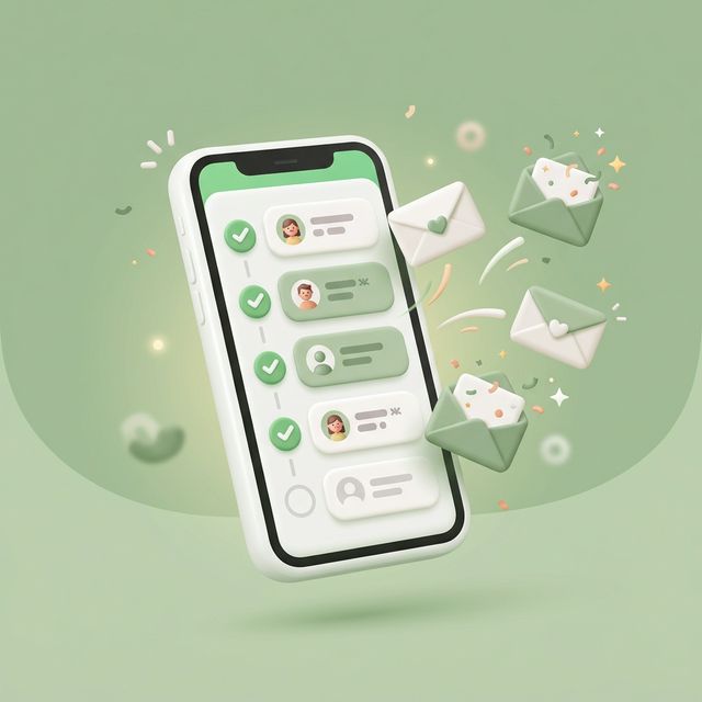 Phone showing RSVP list